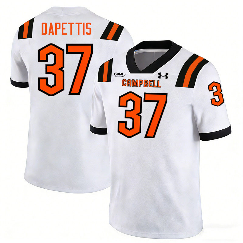 Campbell Fighting Camels #37 DaVonyae Pettis College Football Jerseys,Uniforms-White